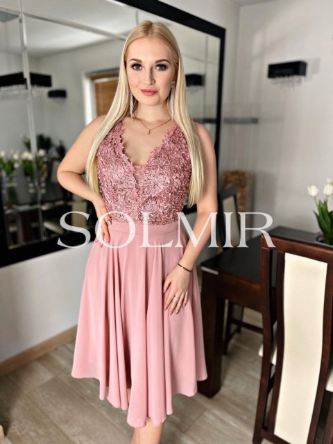 Sukienka ADORA brudny róż Sukienka ADORA brudny róż