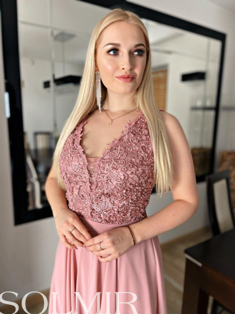 Sukienka ADORA brudny róż Sukienka ADORA brudny róż