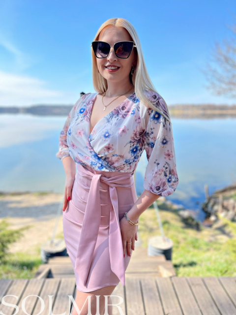 Sukienka MIA pudrowy róż Sukienka MIA pudrowy róż