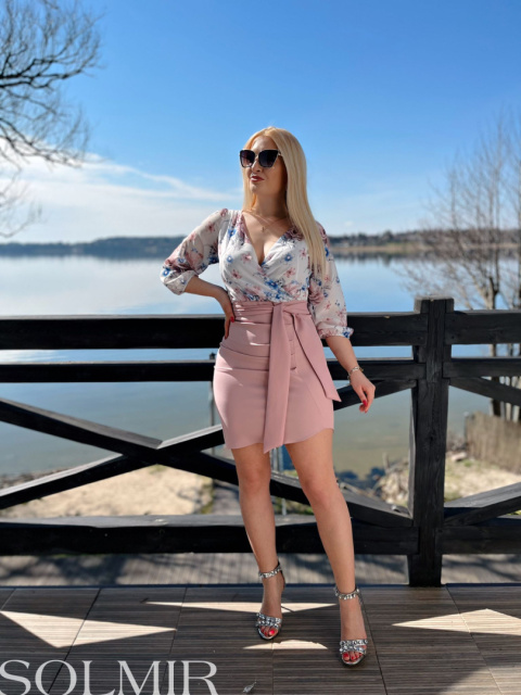 Sukienka MIA pudrowy róż Sukienka MIA pudrowy róż