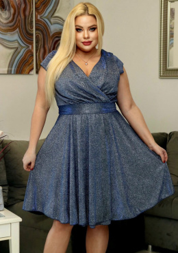 Sukienka DORA multikolorowy niebieski