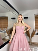 Sukienka BALERINA MIDI pudrowy róż