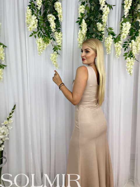 Sukienka MAGNOLIA złoty beż Sukienka MAGNOLIA złoty beż