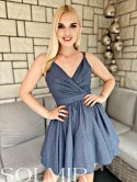 Sukienka ADELE dusty gray