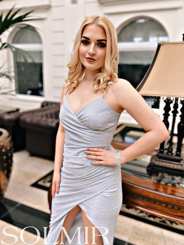 Sukienka LINDA srebrna Sukienka LINDA srebrna
