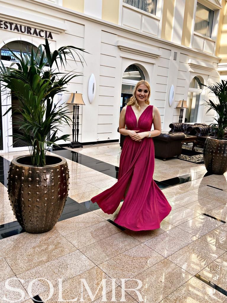 Sukienka VIRGINIA amarant Sukienka VIRGINIA amarant