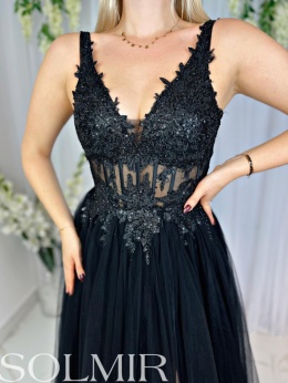 Sukienka WENECJA PLUS SIZE czerń
