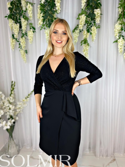 Sukienka DONATELLA MIDI czerń