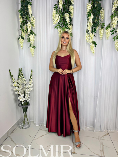 Sukienka ELDANA bordowe wino Sukienka ELDANA bordowe wino