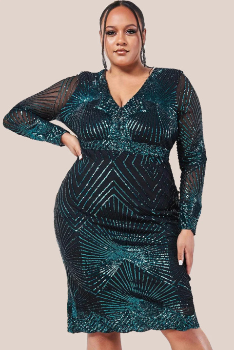 Sukienka IRISA MIDI butelkowa zieleń Sukienka IRISA MIDI butelkowa zieleń