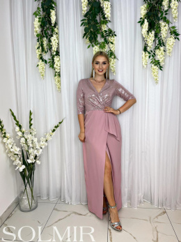 Sukienka DONATELLA pudrowy róż
