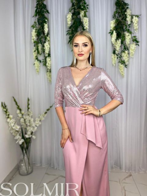 Sukienka DONATELLA pudrowy róż Sukienka DONATELLA pudrowy róż