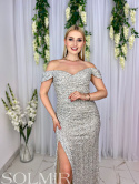 Sukienka DORIS srebro