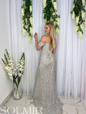 Sukienka DORIS srebro