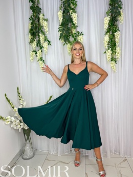 Sukienka AMIKA butelkowa zieleń