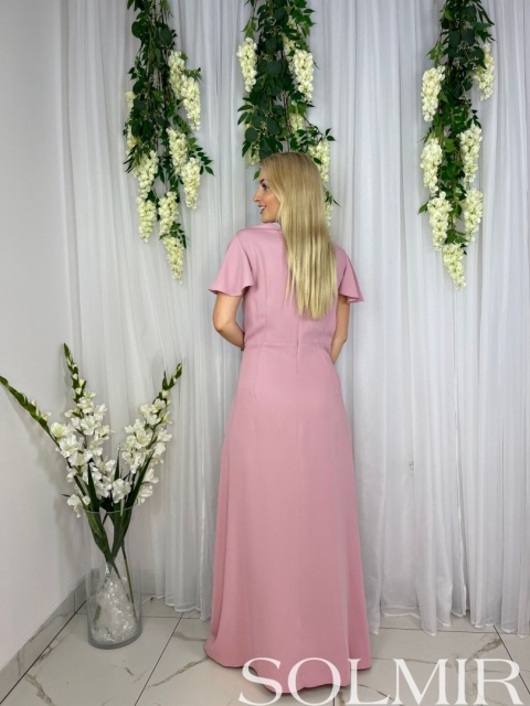 Sukienka KORELLA pudrowy r贸偶 Sukienka KORELLA pudrowy r贸偶