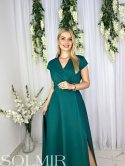 Sukienka LENA butelkowa zieleń