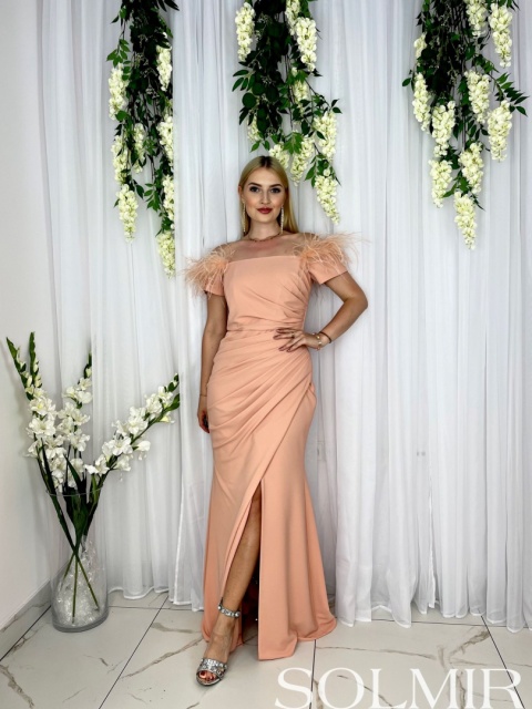 Sukienka MADONNA brzoskwiniowy róż Sukienka MADONNA brzoskwiniowy róż