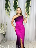Sukienka premium SOMAYA fuksja z czernią