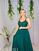 Sukienka AIDA butelkowa zieleń