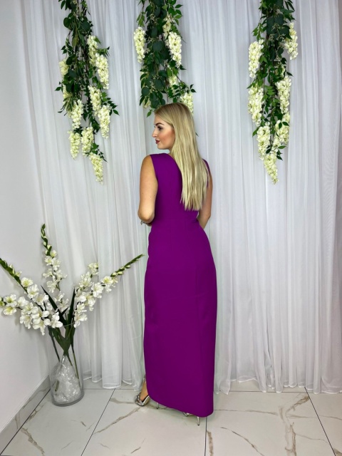 Sukienka AMBER MAXI biskupia fuksja Sukienka AMBER MAXI biskupia fuksja