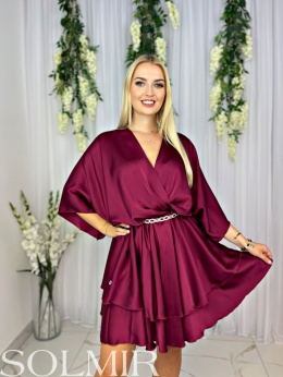 Sukienka ANETTA bordo/wino