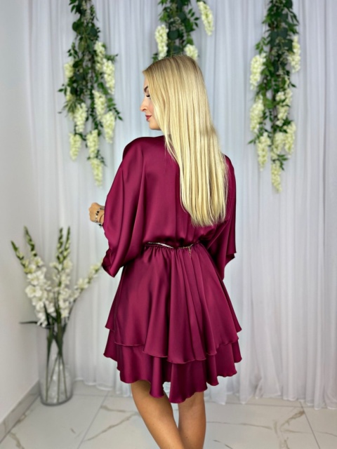 Sukienka ANETTA bordo/wino Sukienka ANETTA bordo/wino