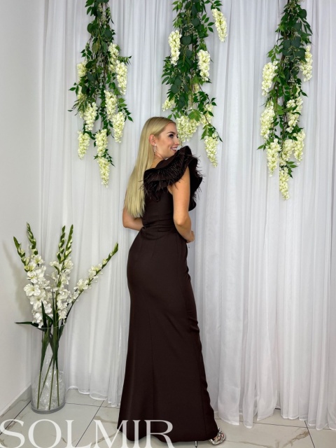 Sukienka FLEUR MAXI czekolada Sukienka FLEUR MAXI czekolada