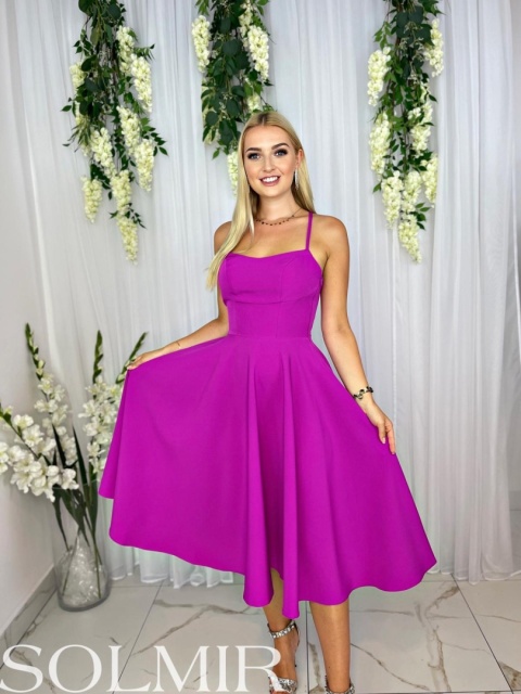 Sukienka LORINA MIDI fuksja Sukienka LORINA MIDI fuksja