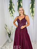 Sukienka ADELINE bordo
