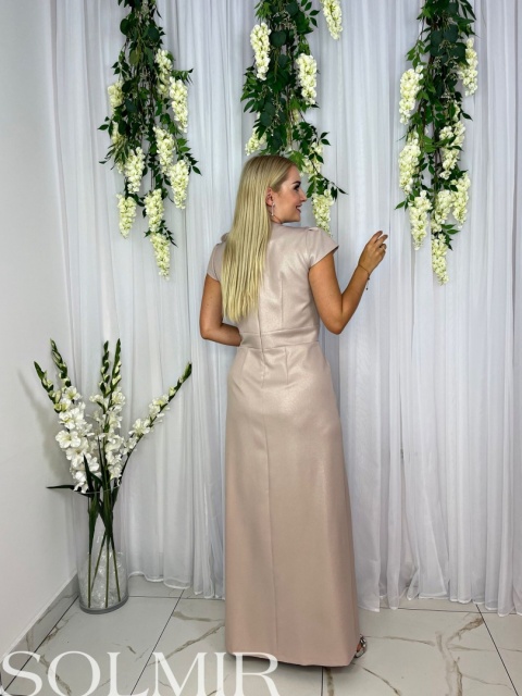 Sukienka MARGARET ciemny złoty beż Sukienka MARGARET ciemny złoty beż