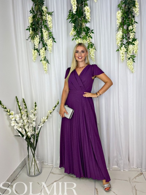Sukienka ROSA śliwkowy fiolet Sukienka ROSA śliwkowy fiolet