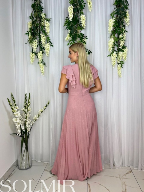 Sukienka ROSALINDA pudrowy róż Sukienka ROSALINDA pudrowy róż