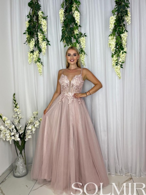 Sukienka SELINA pudrowy róż Sukienka SELINA pudrowy róż