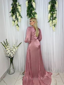 Sukienka premium SAWAJA pudrowy róż