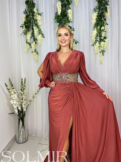 Sukienka premium WILDIA rdzawy brąz Sukienka premium WILDIA rdzawy brąz