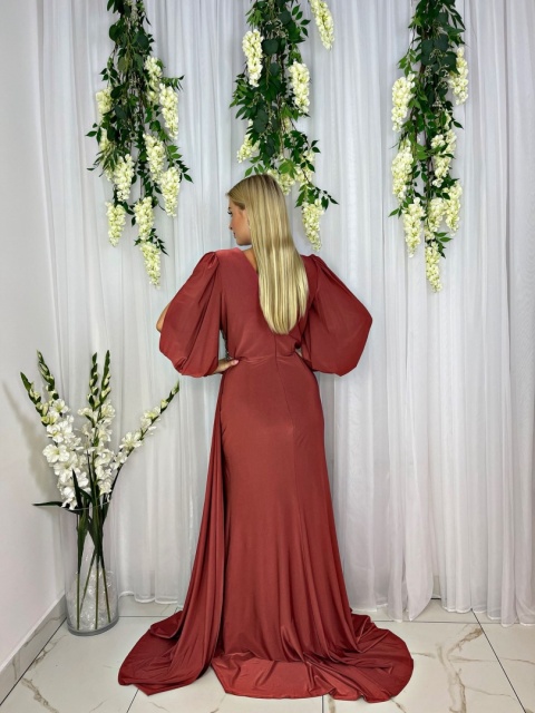Sukienka premium WILDIA rdzawy brąz Sukienka premium WILDIA rdzawy brąz