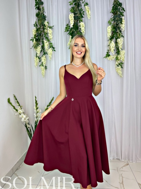 Sukienka AMIKA bordo Sukienka AMIKA bordo