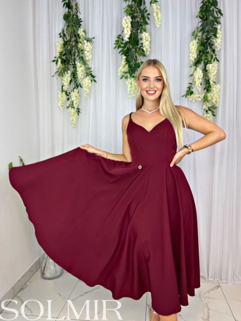 Sukienka AMIKA bordo Sukienka AMIKA bordo