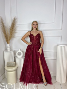 Sukienka ARTEMIDA bordo