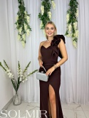 Sukienka BEVERLY MAXI czekolada