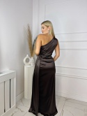 Sukienka LORENA MAXI czekolada