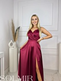 Sukienka MARIANNA satyna bordo Sukienka MARIANNA satyna bordo