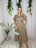 Sukienka POLA mokka/beż