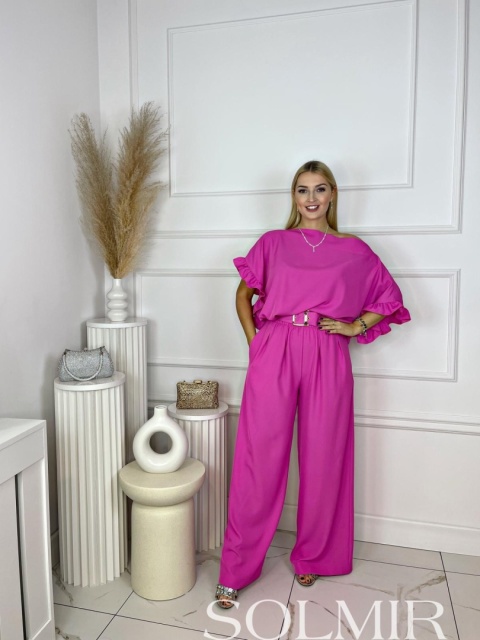 Komplet JELLY pastelowa fuksja