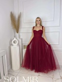 Sukienka BALERINA MAXI bordo