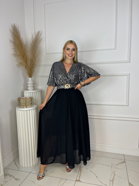 Sukienka OSTI srebro