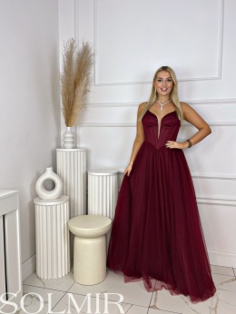 Sukienka MILUNA bordo