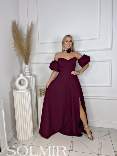 Sukienka JAZMIN bordo