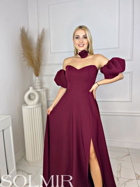 Sukienka JAZMIN bordo